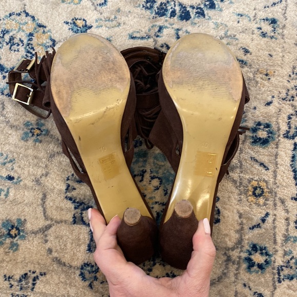 Jeffrey Campbell Suede fringe platforms - Picture 4 of 6